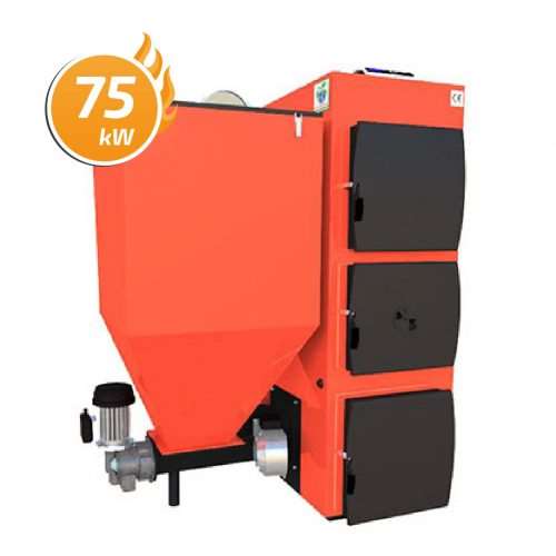 Kocioł C.O. Domino Bio z żeliwnym podajnikiem BATORY 75 kW